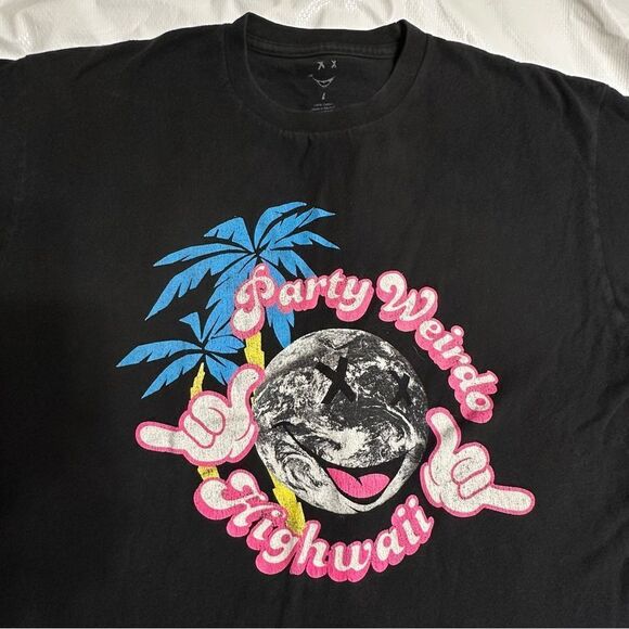 Party Weirdo Highwaii Rave Short Sleeve T-shirt Size Large - Picture 1 of 8